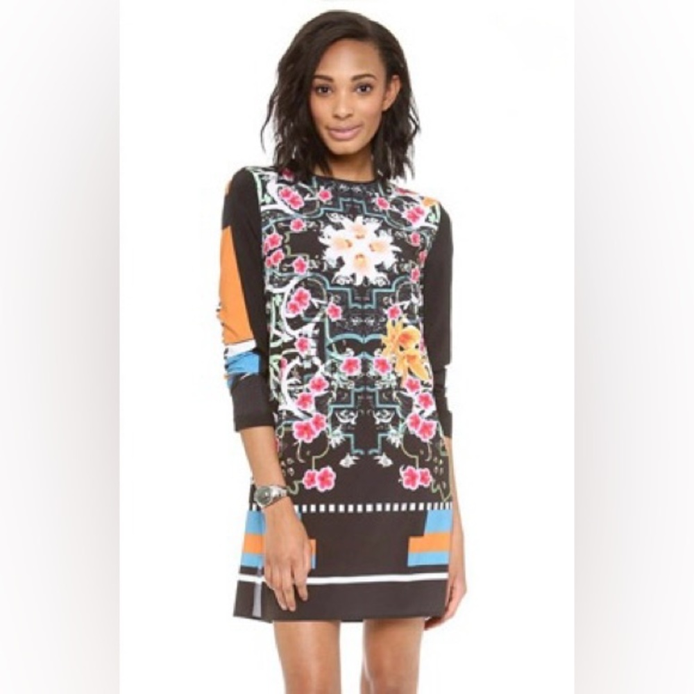 Clover Canyon Cuban Scarf Multicolour Shift Dress - size S